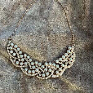 Rose Gold and Pearl Necklace